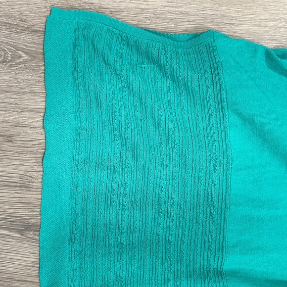 Chico's Women’s Vibrant Teal Knitwear Open Cardigan Size 2 L - Picture 8 of 10